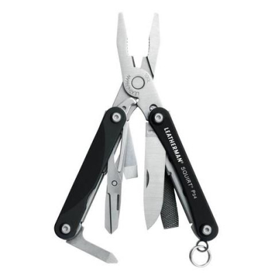 Мультитул Leatherman Squirt PS4 (831234) 57.2мм 9функций черный подар.коробка