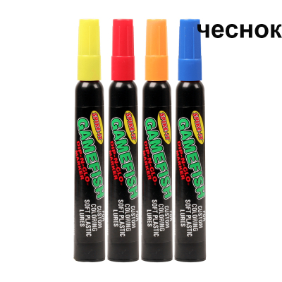 Набор рыболовных маркеров Spike-It, запах чеснока,цвета: шартрез./красн./оранж./голуб - 4 шт. (9924684)