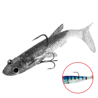 Силиконовая приманка оснащенная Mikado Crystal Fish WXH-65-8см цв. 41 (1уп.-2шт.)