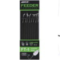 Крючок одинарный с поводком BKK Feeder Tournament, FT-1 push-lock Rigs (A-BW-5026) #8 (8шт)
