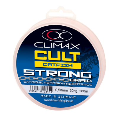 Плетёный шнур Climax CULT Catfish Strong 280м 0,50 мм, 50.00 кг, коричневый
