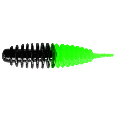 Силиконовая приманка Trout Bait Jumbo 65 Сыр цв. 20 (Black-Green)