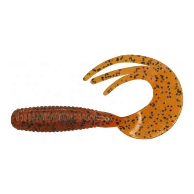 Твистер Dragon Dancer 1.5"/3.5cm 20 шт. CARROT black glitter