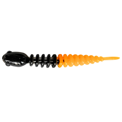 Силиконовая приманка Trout Bait Chub 65 Сыр цв. 16 (Black-Orange)