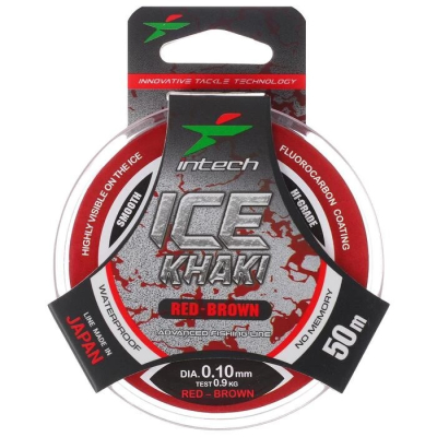 Леска Intech Ice Khaki 50m red-brown (0.10mm/0.92kg)