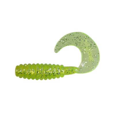 Твистер Dragon Jumper 1,5"/3,5cm 20 шт. CHARTREUSE silver glitter