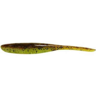 Силиконовая приманка Keitech Shad Impact 3" #401 Green Pumpkin/Chartreuse