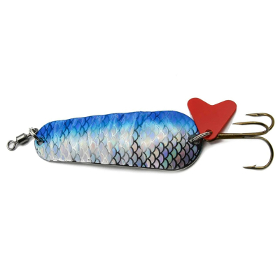 Блесна колеблющаяся Abu Garcia Atom 35G цв. S/BLUE FLASH