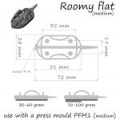 Кормушка ORANGE Roomy Flat Method с вертлюгом № 4, 50 гр., в уп. 1 шт.