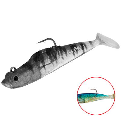 Силиконовая приманка оснащенная Mikado Crystal Fish WXH-54-8см цв. 64 (1уп.-2шт.)