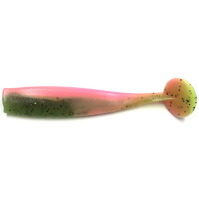 Силиконовая приманка Yaman Spry Minnow 5,5" цвет #14 - Electric Chicken (уп. 4 шт.)