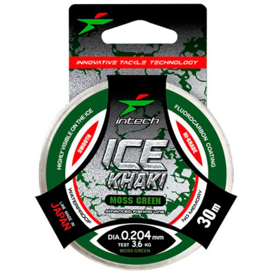 Леска Intech Ice Khaki 30m moss green (0.204mm(3.6kg))