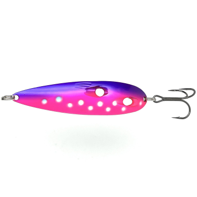 Блесна колеблющаяся Kuusamo Tundra 85/19 W/BLU/Li-S, UV