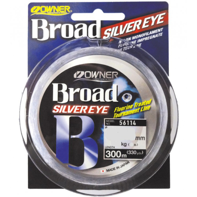 Леска Owner Broad Silver Eye 300м 0,37мм 11,8кг