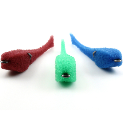 Мормыш MIX Набор Классических Поролоновых рыбок с поджатым двойником №8 (цв. 31,32,33) 9 см MPFNC09-08