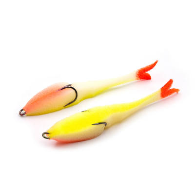 Поролоновая рыбка Yaman Devious Minnow на двойнике, р. 135 мм, цвет 16 UV (5 шт.)