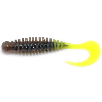 Силиконовая приманка Boroda Baits Phantom 160 mm МАШИННОЕ МАСЛО/ЛИМОН (Motor Oil/Lemon)