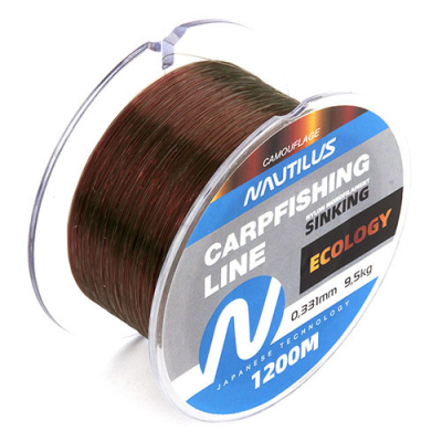 Леска карповая Nautilus Ecology 1200м. 0,309мм, 8,1кг
