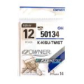 Крючок Owner K-Kisu Twist gold №12 14шт