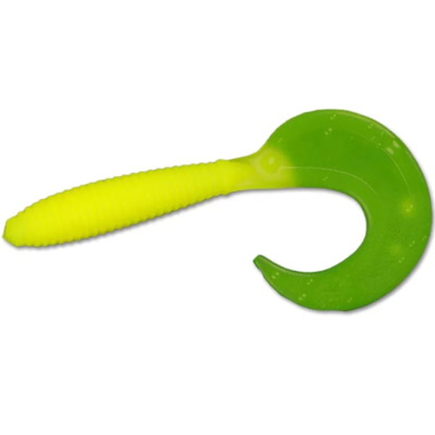 Силиконовая приманка Forsage Twister 3.5" 9 см #006 Lemon (6 шт)