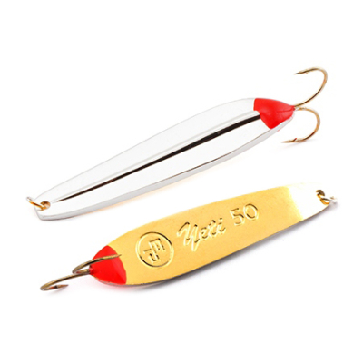 Блесна вертикальная EcoPro Yeti 50мм 6гр. цв. S/G, Двойник