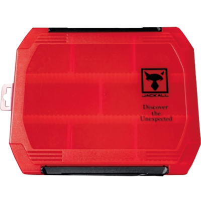 Коробка Jackall 2300D W Open Tackle Box M Clear Red (4525807231991)