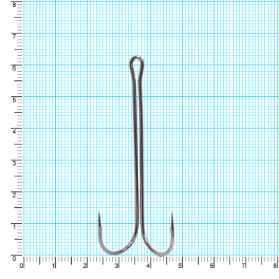 Крючок двойной Kaida Double Hook Long 3/0 4шт