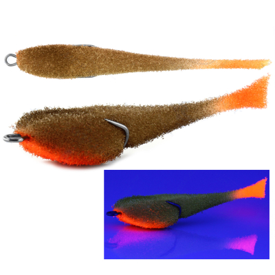 Мормыш Классическая Поролоновая рыбка с поджатым двойником 9 см, цв. 42, 3 шт/упак