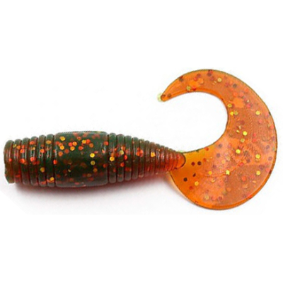 Силиконовая приманка Yaman Pro Spry Tail 1,5" цвет #09 - Motor Oil (уп. 10 шт.)