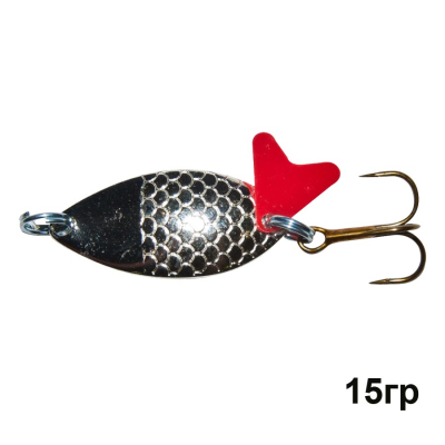 Блесна колеблющаяся Trout Pro Perch 15гр. ( цвет серебро )  ( PR-2-S )