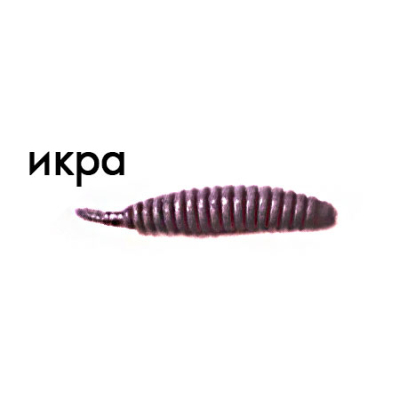 Мягкая приманка Trout Zone Ribber Pupa 1,8" черный икра