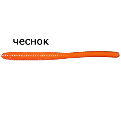 Мягкая приманка MicroFishing Trout Worm 2,25" - 12шт. Оранжевый Чеснок