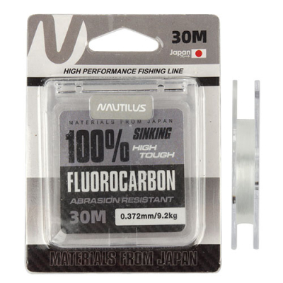Леска Nautilus Fluorocarbon 100% 30м. 0,231мм, 3,7кг