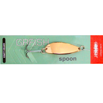 Блесна колеблющаяся Grfish Atom Spoon 20g, 75mm, медь