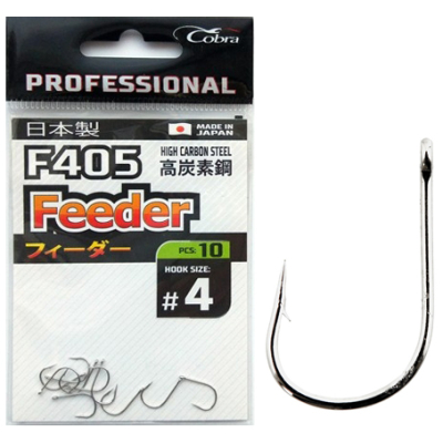 Крючки Cobra Pro FEEDER сер.F405 разм.004 10шт.