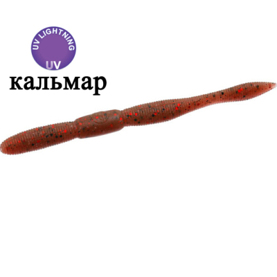 Силиконовая приманка Flagman Piton 5" цв. UV lilac 6pc squid