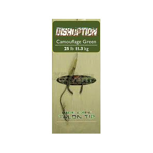 Поводок Carpe Diem Disruption 25lb, 20cm, Green Wide Gape Talon Tip № 6 CWGTT6DI25G