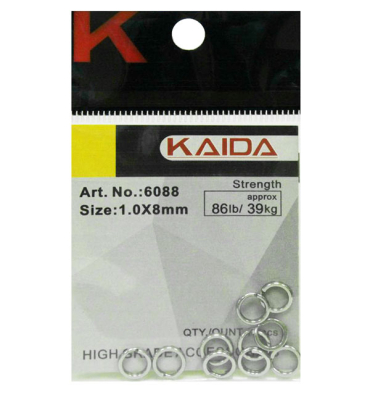 Кольца заводные Kaida 6088 #1.0*8