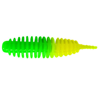 Силиконовая приманка Trout Bait Jumbo 65 Сыр цв. 28 (Lemon-Green)