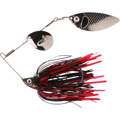 Спиннербейт Savagear TI-Flex SpinnerBait 12.5cm 24g Black Widow Gunsmoke 48627