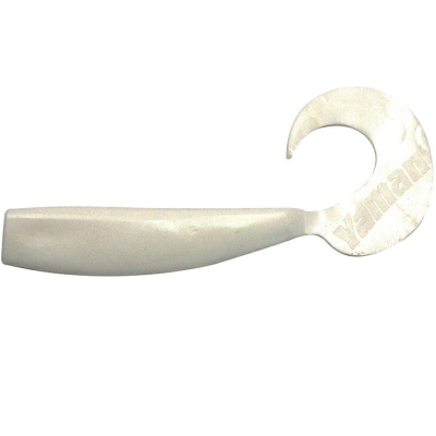 Силиконовая приманка Yaman Lazy Tail Shad 5" цвет #01 - White (уп. 4 шт.)