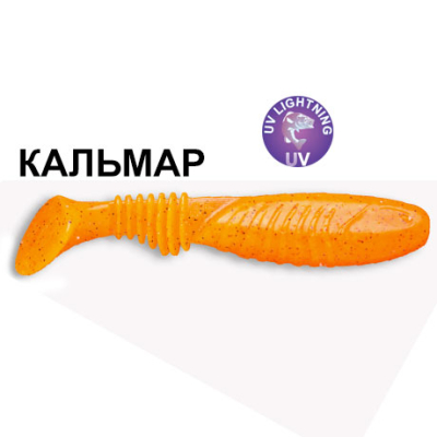 Силиконовая приманка Crazy Fish Dainty 3.3 25-85-18-6 кальмар цв. carrot (морковь)