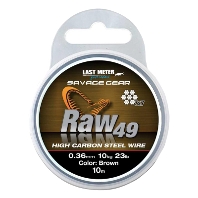 Поводковый материал Savage Gear Raw49 10m 0.54mm 54894