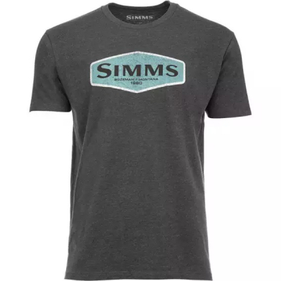 Футболка Simms Logo Frame T-Shirt, Charcoal Heather, XL