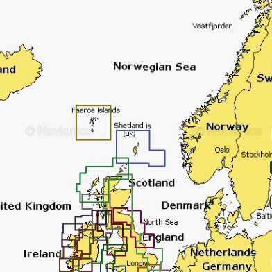 Карта Navionics Shetland Islands 5G302S
