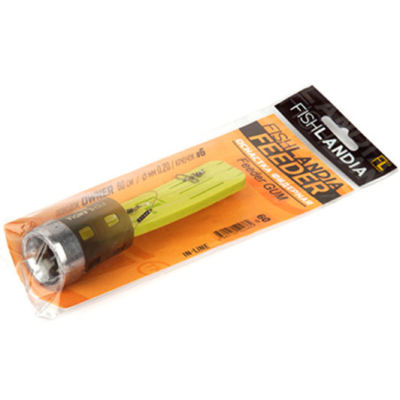 Фидерная оснастка Fishlandia In-Line Feeder GUM. Поводок Owener 60 см / 0.14 мм / крючок №10. Кормушка 80 гр. 