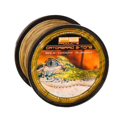 Леска плетеная PB Product Gator 2 Tone Braid 0,30mm 30lb 1000m 11503