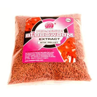 Пелетс Mainline Stick Pellets 1кг Bloodworm (мотыль)