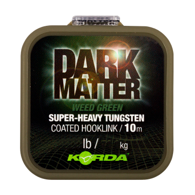 Поводковый материал Korda Dark Matter Tungsten Coated Braid Weed Green 25lb 10м KDMCW25