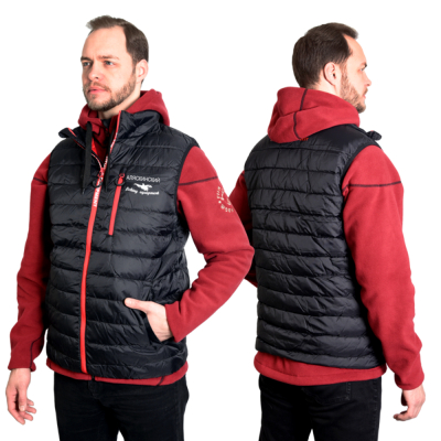 Жилет утепленный стеганый Alaskan Juneau Vest цвет черный/красный размер XXXL